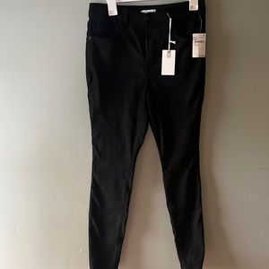 Suede Black Skinny Jeans